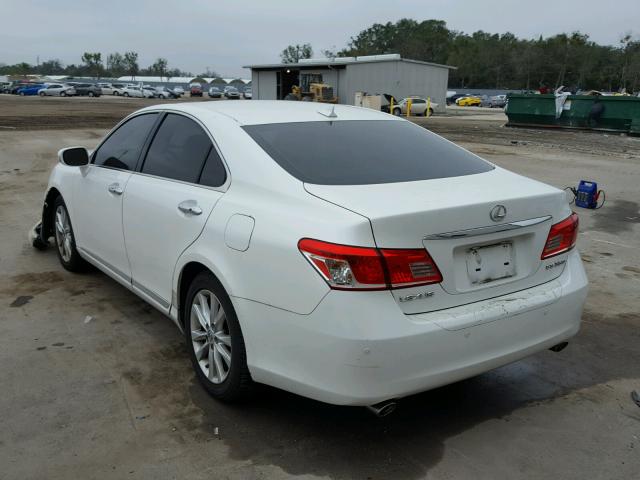 JTHBK1EGXA2396389 - 2010 LEXUS ES 350 WHITE photo 3