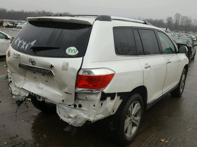 5TDDK3EH7CS101372 - 2012 TOYOTA HIGHLANDER WHITE photo 4