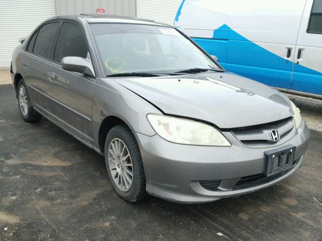 2HGES26775H541146 - 2005 HONDA CIVIC EX GRAY photo 1