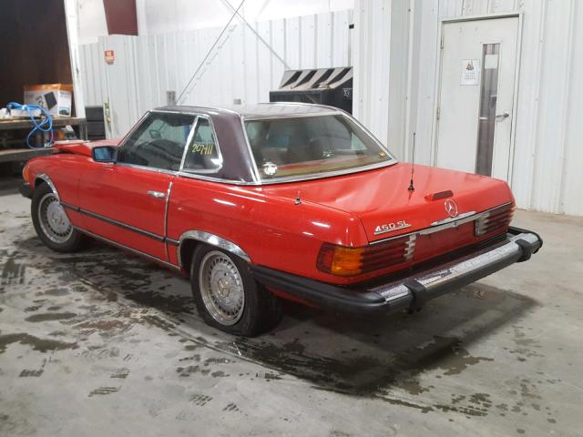 00010704412031787 - 1976 MERCEDES-BENZ 450SL RED photo 3