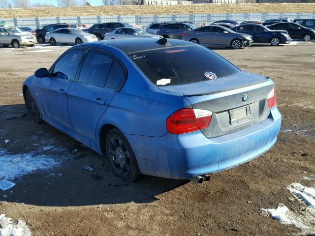 WBAVA33598FV66949 - 2008 BMW 328 I BLUE photo 3