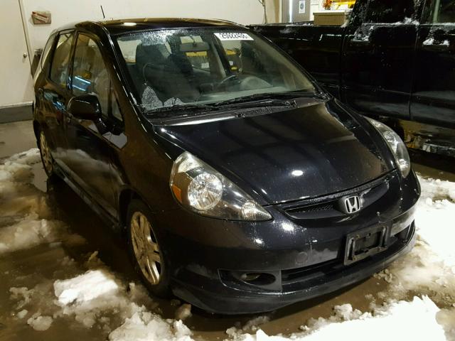 JHMGD37608S005129 - 2008 HONDA FIT SPORT BLACK photo 1