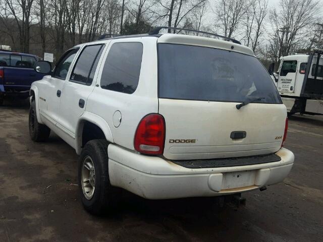 1B4HS28Z2XF690379 - 1999 DODGE DURANGO WHITE photo 3