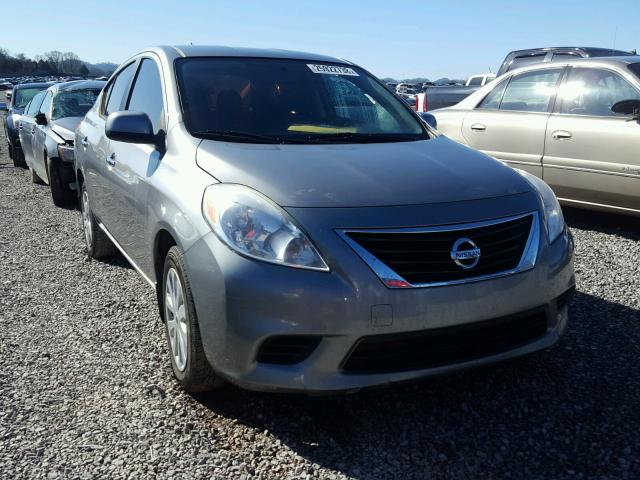 3N1CN7AP6DL888154 - 2013 NISSAN VERSA S GRAY photo 1