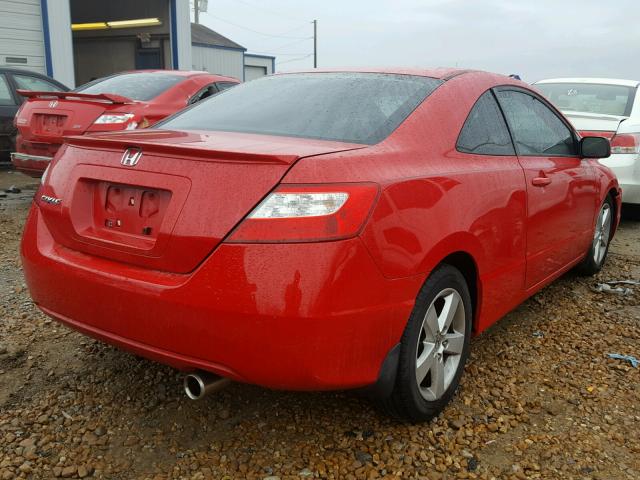 2HGFG12837H512812 - 2007 HONDA CIVIC EX წითელი ფოტო 4