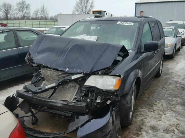 2D4RN3DG6BR678118 - 2011 DODGE GRAND CARA BLUE photo 2