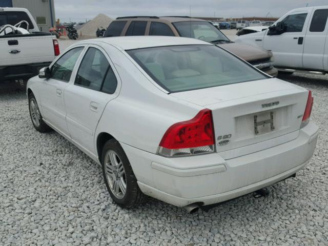 YV1RS592982680641 - 2008 VOLVO S60 2.5T WHITE photo 3