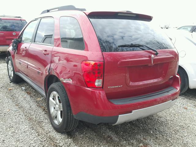 2CKDL73F866050798 - 2006 PONTIAC TORRENT RED photo 3