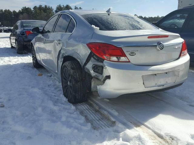 2G4GR5EK2C9157854 - 2012 BUICK REGAL SILVER photo 3