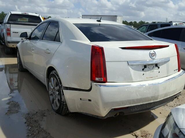 1G6DM577880123338 - 2008 CADILLAC CTS WHITE photo 3