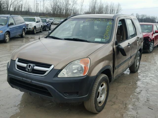 SHSRD68484U204552 - 2004 HONDA CR-V LX TAN photo 2