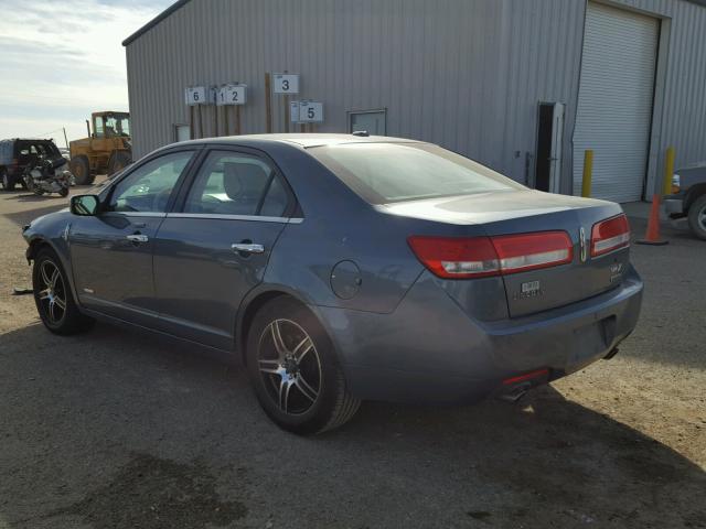 3LNDL2L36BR772043 - 2011 LINCOLN MKZ HYBRID BLUE photo 3