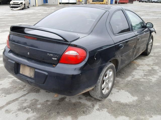 1B3ES56CX3D182125 - 2003 DODGE NEON SXT BLACK photo 4