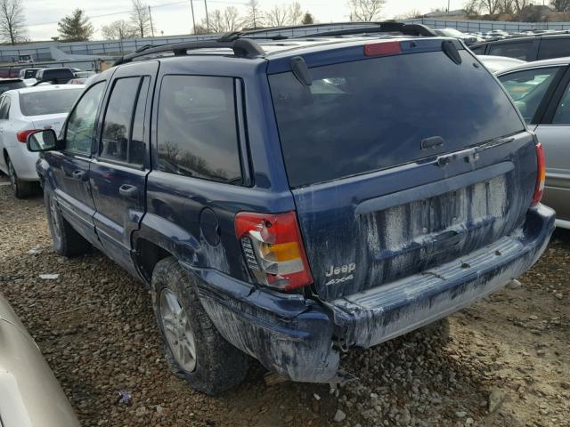 1J4GW48S02C328511 - 2002 JEEP GRAND CHER BLUE photo 3