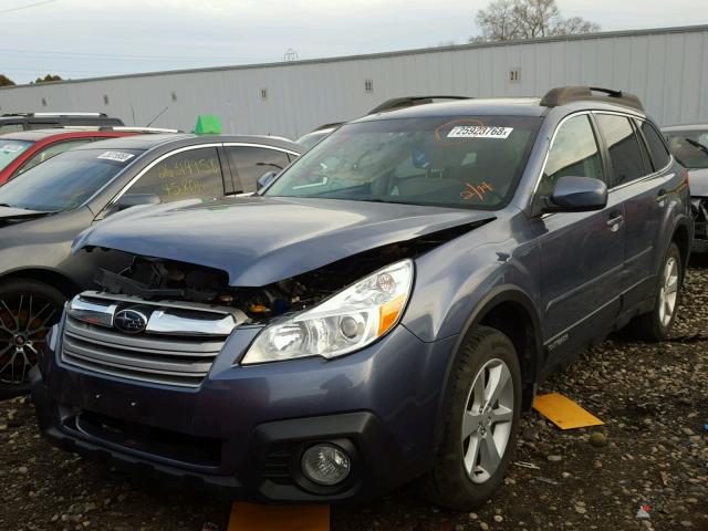 4S4BRCDC5E3287941 - 2014 SUBARU OUTBACK 2. BLUE photo 2