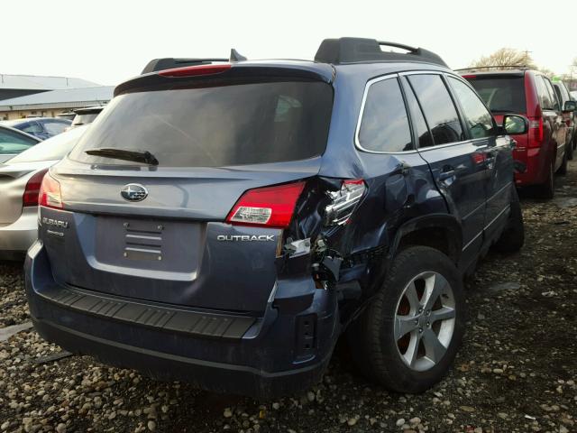 4S4BRCDC5E3287941 - 2014 SUBARU OUTBACK 2. BLUE photo 4