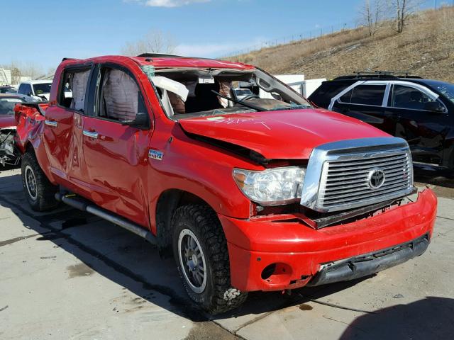 5TFDY5F13CX223748 - 2012 TOYOTA TUNDRA CRE RED photo 1