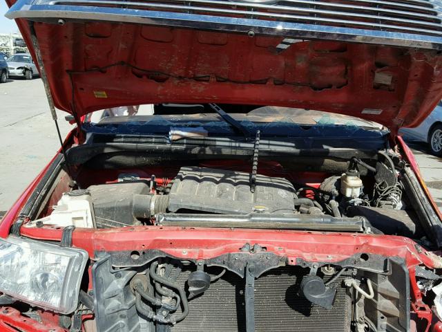 5TFDY5F13CX223748 - 2012 TOYOTA TUNDRA CRE RED photo 7