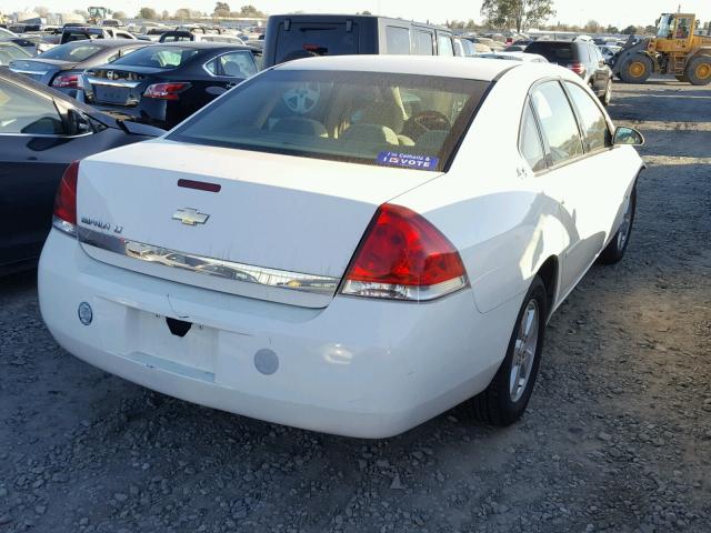 2G1WT55K369170742 - 2006 CHEVROLET IMPALA LT WHITE photo 4