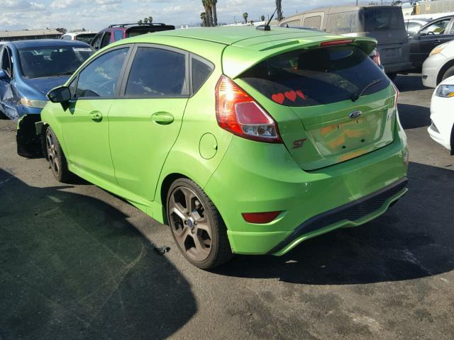 3FADP4GX3FM179265 - 2015 FORD FIESTA ST GREEN photo 3