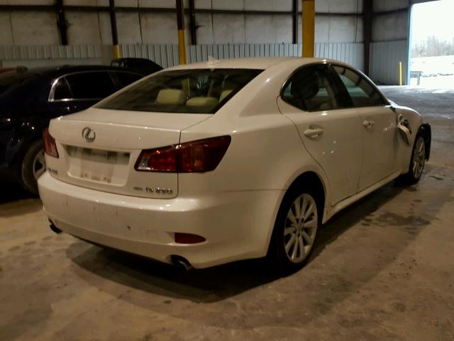 JTHCF5C25A2033568 - 2010 LEXUS IS 250 WHITE photo 4