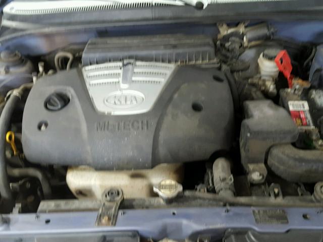 KNADC125336272421 - 2003 KIA RIO BLUE photo 7