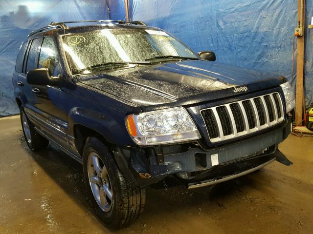 1J4GW48S44C424242 - 2004 JEEP GRAND CHER BLUE photo 1