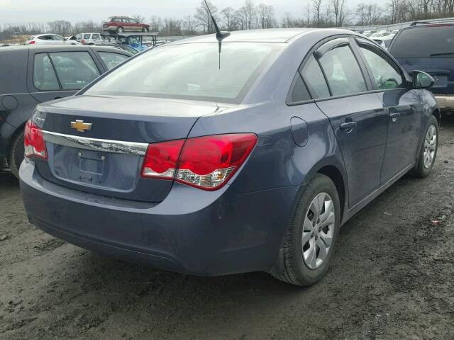 1G1PA5SG3E7254084 - 2014 CHEVROLET CRUZE LS BLUE photo 4