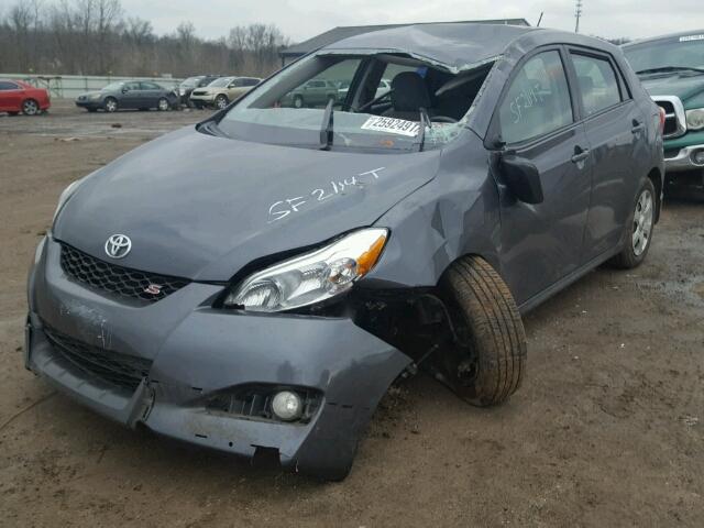 2T1KE40E99C012602 - 2009 TOYOTA COROLLA MA GRAY photo 2