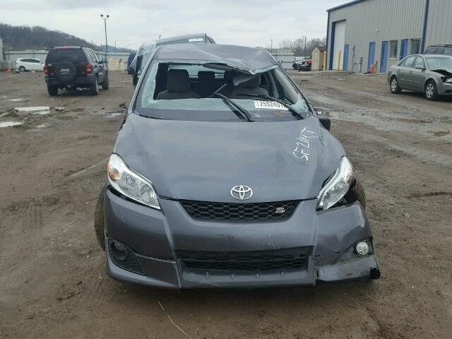 2T1KE40E99C012602 - 2009 TOYOTA COROLLA MA GRAY photo 9