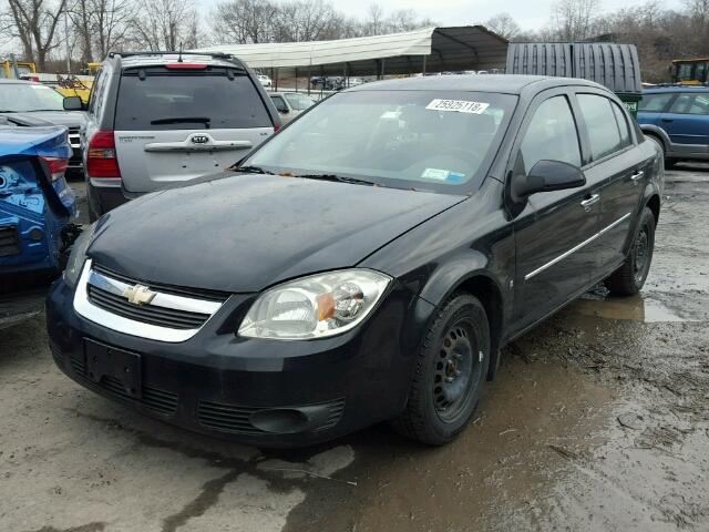 1G1AL58HX97230077 - 2009 CHEVROLET COBALT LT BLACK photo 2