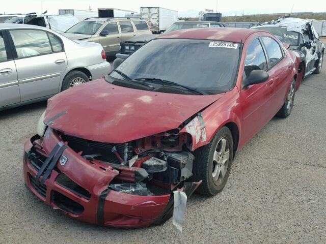 1B3EL46X13N610300 - 2003 DODGE STRATUS SE RED photo 2