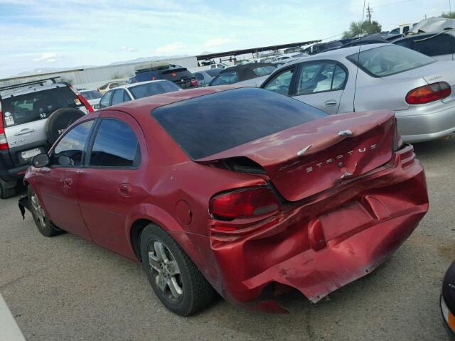 1B3EL46X13N610300 - 2003 DODGE STRATUS SE RED photo 3