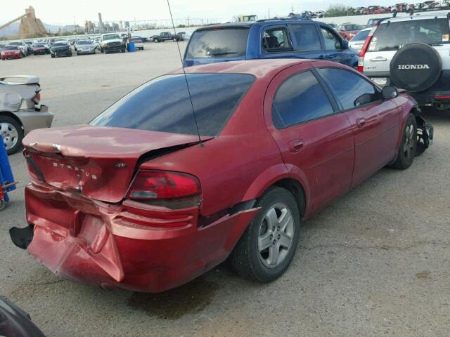 1B3EL46X13N610300 - 2003 DODGE STRATUS SE RED photo 4