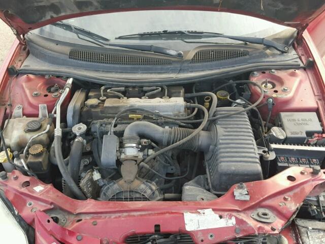 1B3EL46X13N610300 - 2003 DODGE STRATUS SE RED photo 7