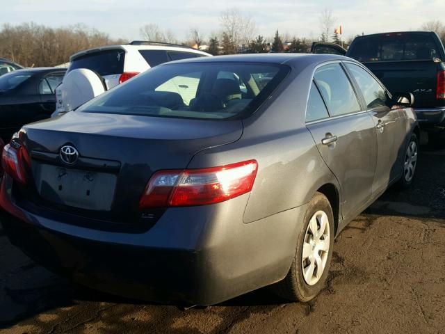 4T1BE46K48U747563 - 2008 TOYOTA CAMRY CE CHARCOAL photo 4