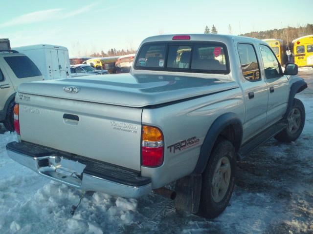 5TEGN92N63Z249551 - 2003 TOYOTA TACOMA DOU SILVER photo 4