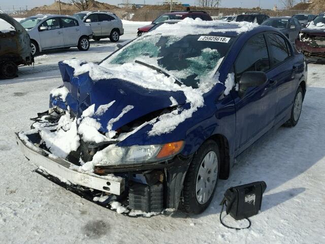 2HGFA16397H012993 - 2007 HONDA CIVIC DX BLUE photo 2