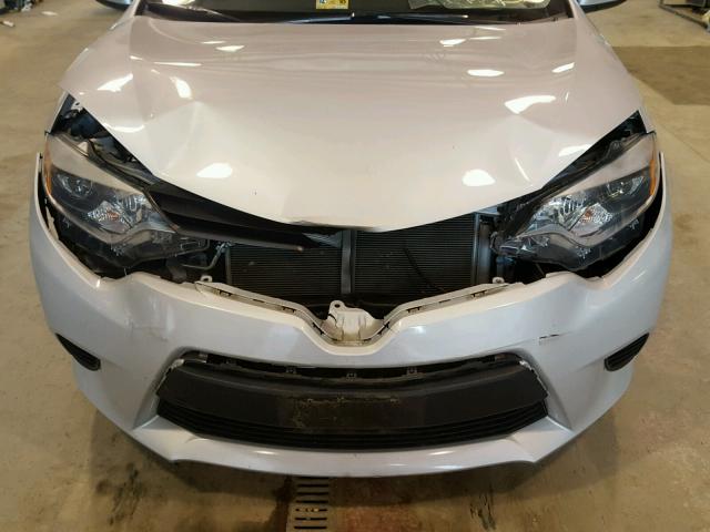 2T1BURHEXEC079269 - 2014 TOYOTA COROLLA L SILVER photo 7