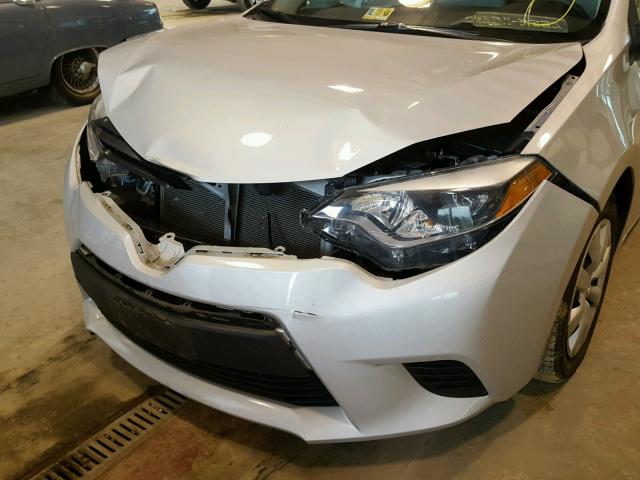 2T1BURHEXEC079269 - 2014 TOYOTA COROLLA L SILVER photo 9