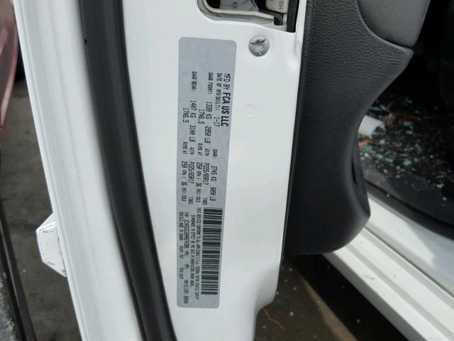 2C4RDGEG8HR674389 - 2017 DODGE GRAND CARA WHITE photo 10