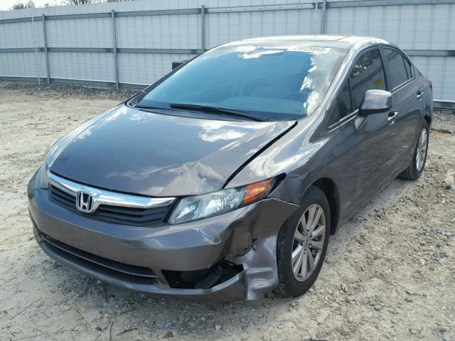 19XFB2F88CE004189 - 2012 HONDA CIVIC EX ყავისფერი ფოტო 2