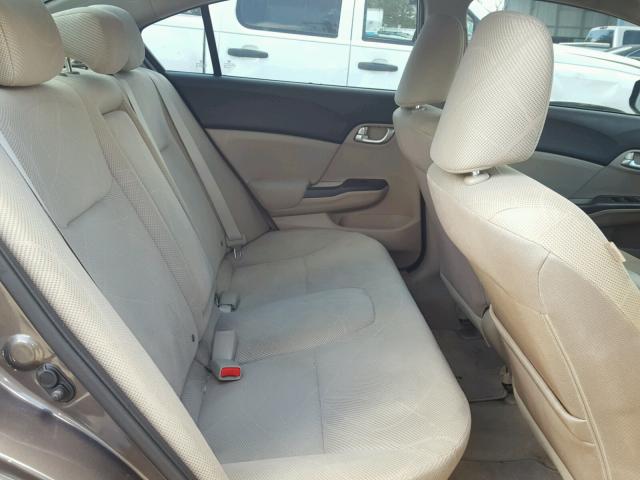 19XFB2F88CE004189 - 2012 HONDA CIVIC EX ყავისფერი ფოტო 6