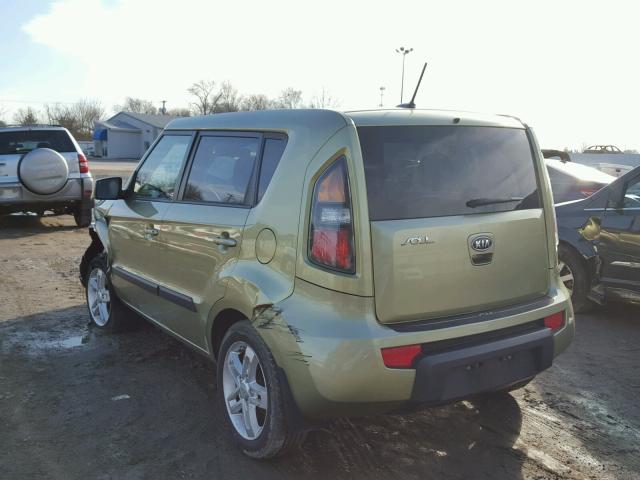 KNDJT2A21B7332966 - 2011 KIA SOUL + GREEN photo 3