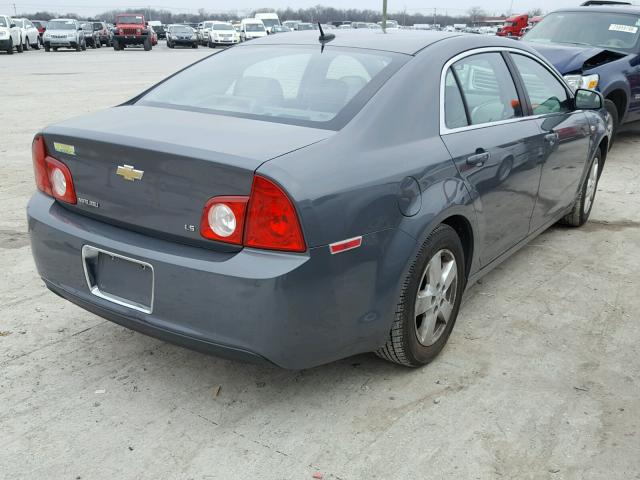 1G1ZG57B28F165573 - 2008 CHEVROLET MALIBU LS GRAY photo 4