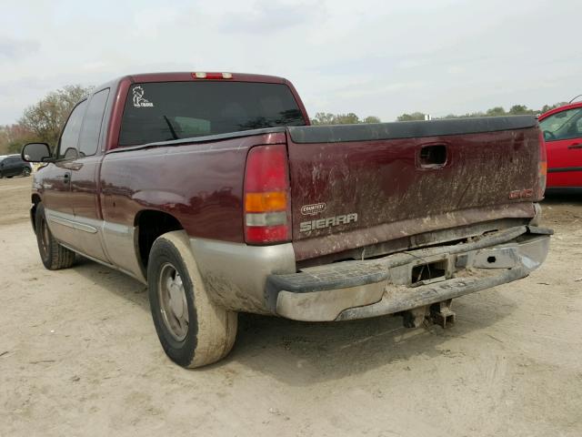 2GTEC19T831115647 - 2003 GMC NEW SIERRA BURGUNDY photo 3