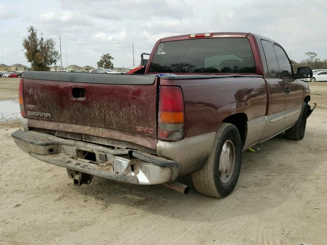 2GTEC19T831115647 - 2003 GMC NEW SIERRA BURGUNDY photo 4