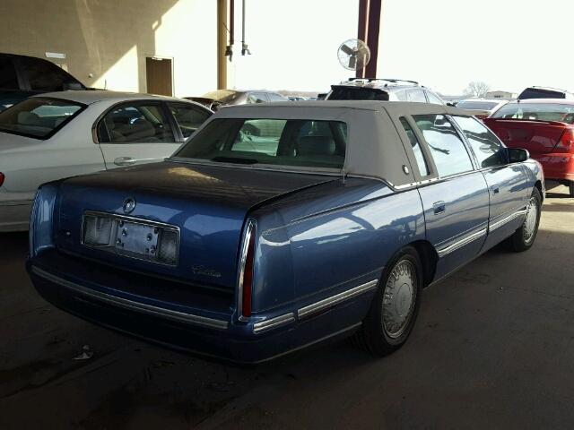 1G6KD54Y0WU766227 - 1998 CADILLAC DEVILLE BLUE photo 4