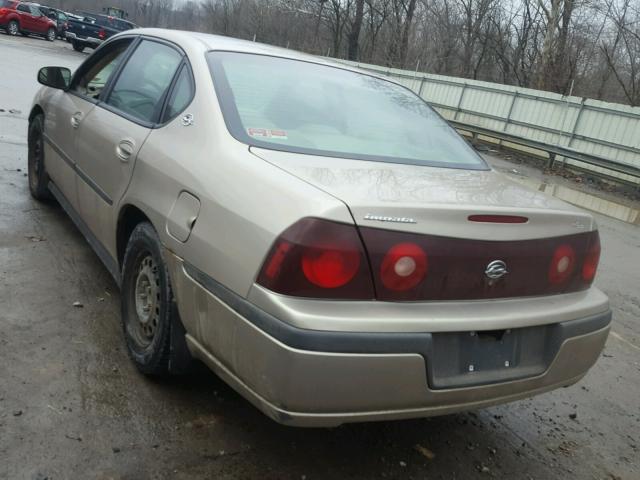 2G1WF52E239286323 - 2003 CHEVROLET IMPALA TAN photo 3