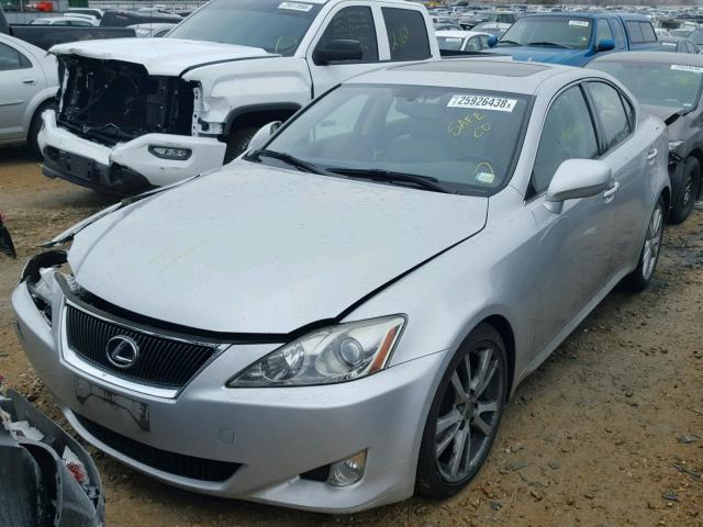 JTHBK262672050308 - 2007 LEXUS IS 250 SILVER photo 2